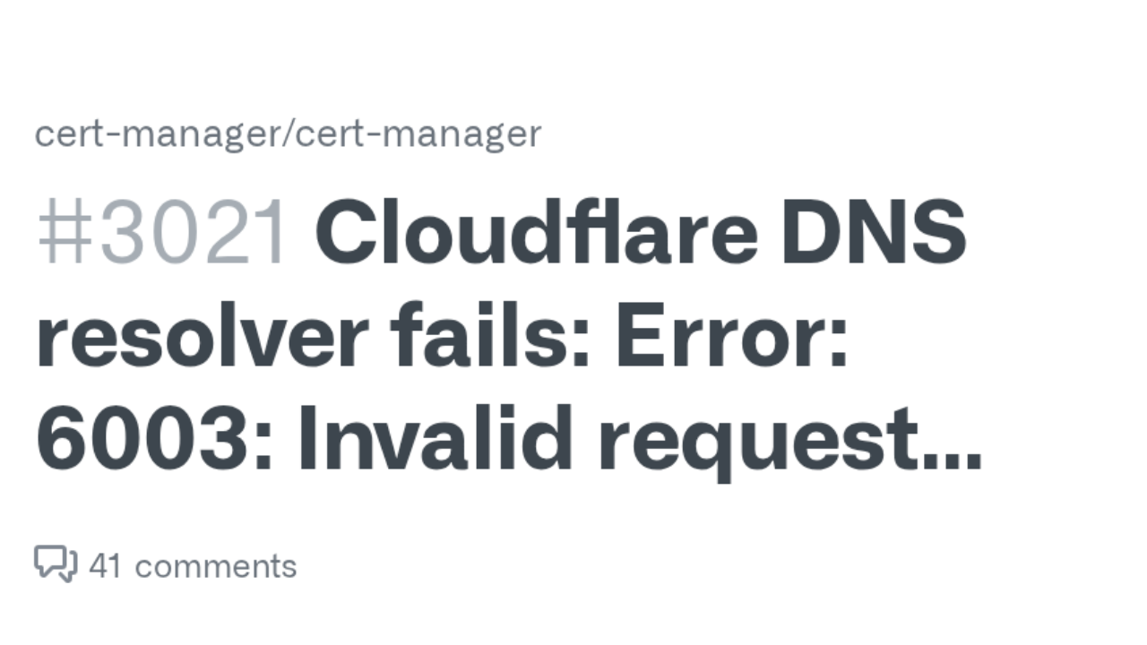 Cloudflare 6003 DNS error